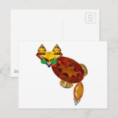 Fox Postkarte (Vorne/Hinten)