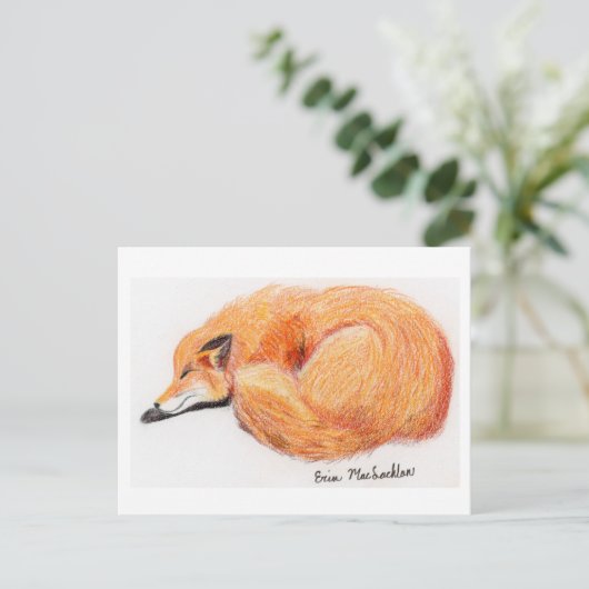 Fox-Postkarte Postkarte (Stehend Vorderseite)