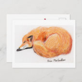 Fox-Postkarte Postkarte (Vorne/Hinten)