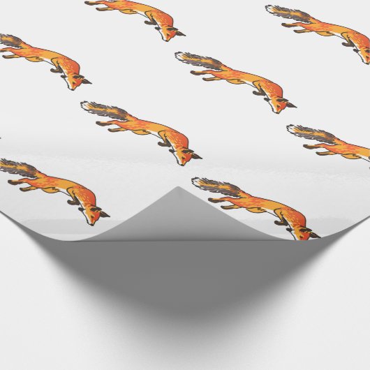 Fox Pounce Geschenkpapier (Ecke)