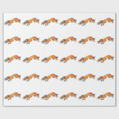 Fox Pounce Geschenkpapier (Flach)