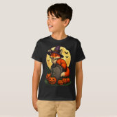 Fox Pumpkin Halloween Tees For Men Women Girls Cos (Vorne ganz)