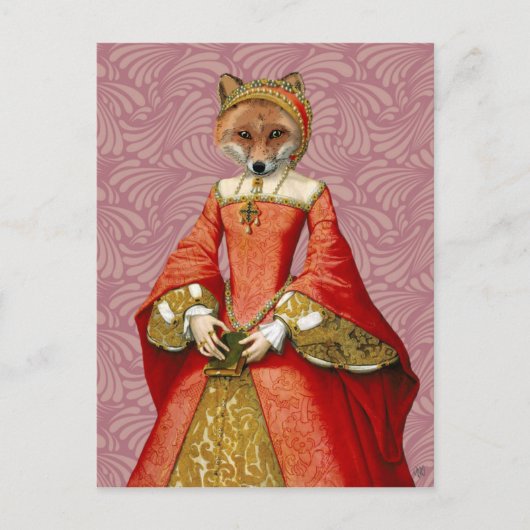 Fox Queen Postkarte (Vorderseite)