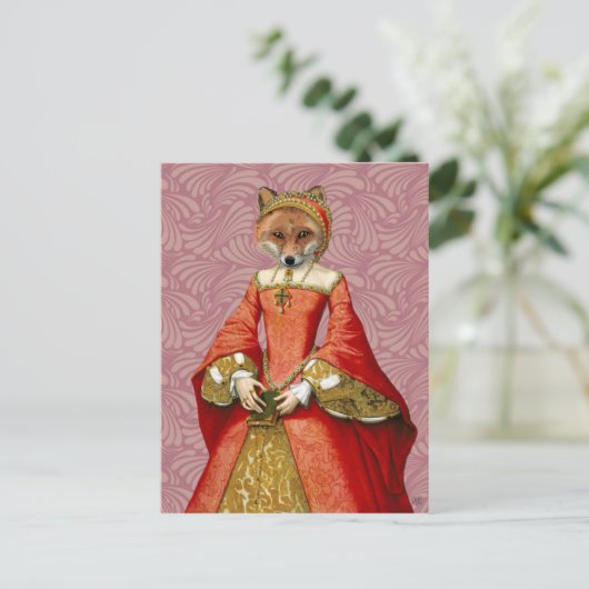 Fox Queen Postkarte (Stehend Vorderseite)