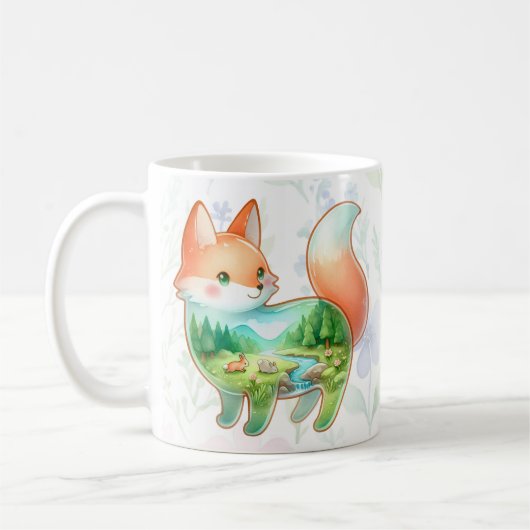 Fox / Raccoon Dreamscape Kaffeetasse (Links)
