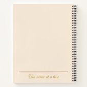 Fox Reading Journal Book Review Personalisiert Notizblock (Rückseite)