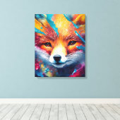 Fox Red fox Animal Discovery Adventure Nature Leinwanddruck (Insitu (Holzboden))