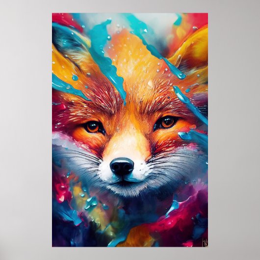 Fox Red fox Animal Discovery Adventure Nature Poster (Vorne)