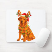 Fox Red Lab Christmas Tree Light Pajama Labrador D Mousepad (Mit Mouse)