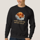 Fox Red Lab Mom Dad Napping Labrador Retriever Sweatshirt (Vorderseite)