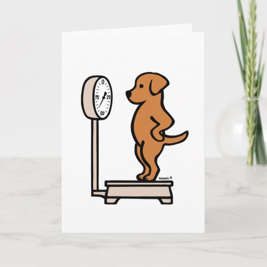Fox Red Labrador auf der Skala Karte (Vorderseite)