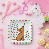 Fox Red Labrador Birthday Party Confetti Pappteller (Party)