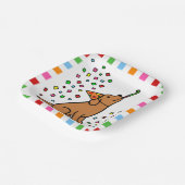 Fox Red Labrador Birthday Party Confetti Pappteller (Gewinkelt)
