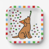 Fox Red Labrador Birthday Party Confetti Pappteller (Vorderseite)