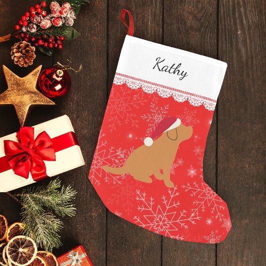 Fox Red Labrador Puppy Kleiner Weihnachtsstrumpf