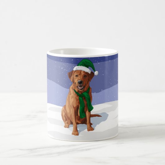 Fox Red Labrador Retriever Christmas Dog Kaffeetasse (Mittel)