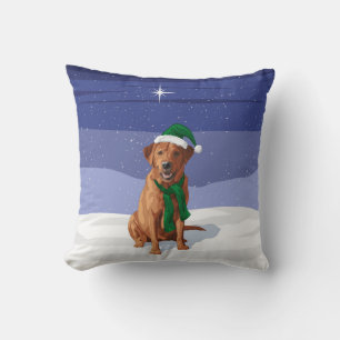 Fox Red Labrador Retriever Christmas Dog Kissen