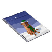 Fox Red Labrador Retriever Christmas Dog Notizblock (Rechte Seite)