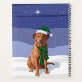 Fox Red Labrador Retriever Christmas Dog Planer (Rückseite)