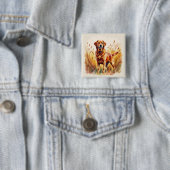 Fox Red Labrador Retriever Dog Button (Beispiel)