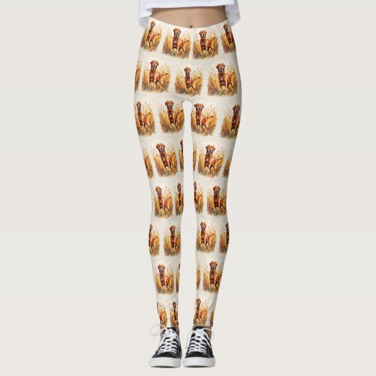 Fox Red Labrador Retriever Dog Leggings (Vorderseite)