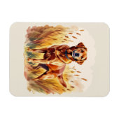 Fox Red Labrador Retriever Dog Magnet (Horizontal)