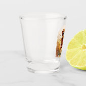 Fox Red Labrador Retriever Dog Schnapsglas (Links)