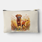 Fox Red Labrador Retriever Dog Zubehörtasche (Rückseite)