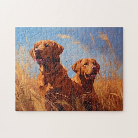 Fox Red Labrador Retrievers Puzzle (Horizontal)