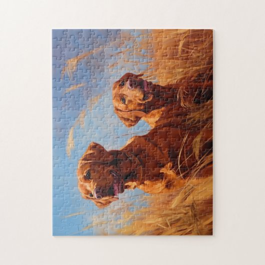 Fox Red Labrador Retrievers Puzzle (Vertikal)