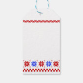 Fox Red Labrador Silhouette Weihnachten Geschenkanhänger (Rückseite)