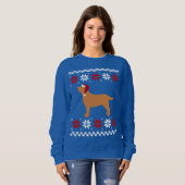 Fox Red Labrador Silhouette Weihnachten Sweatshirt (Vorne ganz)