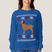Fox Red Labrador Silhouette Weihnachten Sweatshirt (Vorderseite)