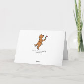 Fox Red Labrador Tiny Heart Blume Valentine Feiertagskarte (Rückseite)