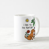 Fox Red Labrador und Green Tasse (VorderseiteRechts)