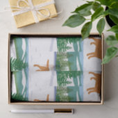 Fox Red Labrador Weihnachtsansicht Seidenpapier (Geschenk)