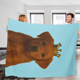 Fox Red Labrador Welpe in Gold Crown Niedlich Fleecedecke