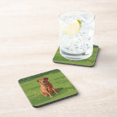 Fox Red Yellow Labrador Retriever Dog Getränkeuntersetzer (Rechte Seite)