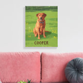 Fox Red Yellow Labrador Retriever Dog Leinwanddruck (Insitu (Wohnzimmer))
