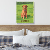 Fox Red Yellow Labrador Retriever Dog Leinwanddruck (Insitu (Schlafzimmer))