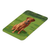 Fox Red Yellow Labrador Retriever Dog Magnet (Linke Seite)
