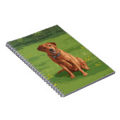 Fox Red Yellow Labrador Retriever Dog Notizblock (Rechte Seite)
