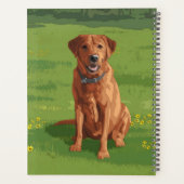 Fox Red Yellow Labrador Retriever Dog Planer (Rückseite)