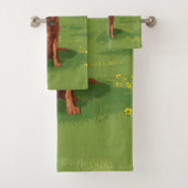 Fox Red Yellow Labrador Retriever Hund Badhandtuch Set (Insitu)