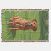 Fox Red Yellow Labrador Retriever Hund Decke (Vorderseite)