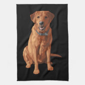 Fox Red Yellow Labrador Retriever Hund Geschirrtuch (Vertikal)