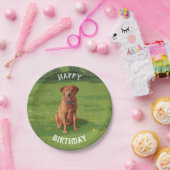 Fox Red Yellow Labrador Retriever Hund Pappteller (Party)