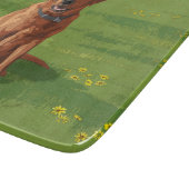 Fox Red Yellow Labrador Retriever Hund Schneidebrett (Ecke)