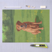 Fox Red Yellow Labrador Retriever Hund Seidenpapier (Handwerk)