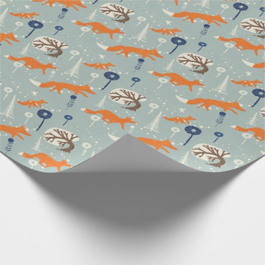 Fox-Reihe Geschenkpapier (Ecke)